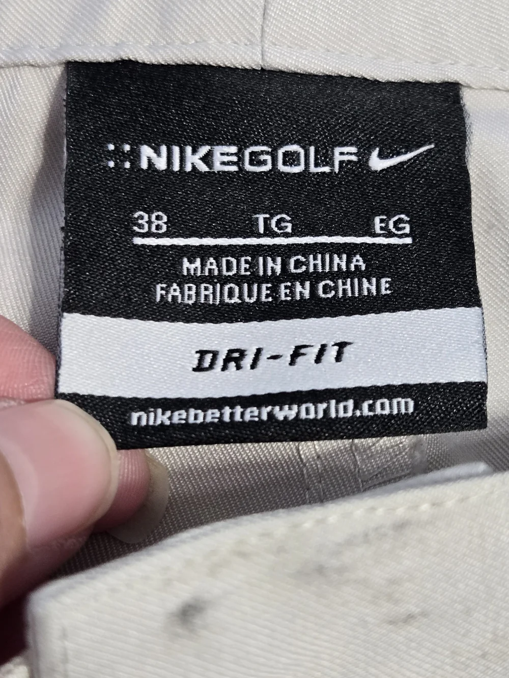Nike Golf Dri-FIT Khaki Golf Shorts Mens Size 38 Performance Stretch